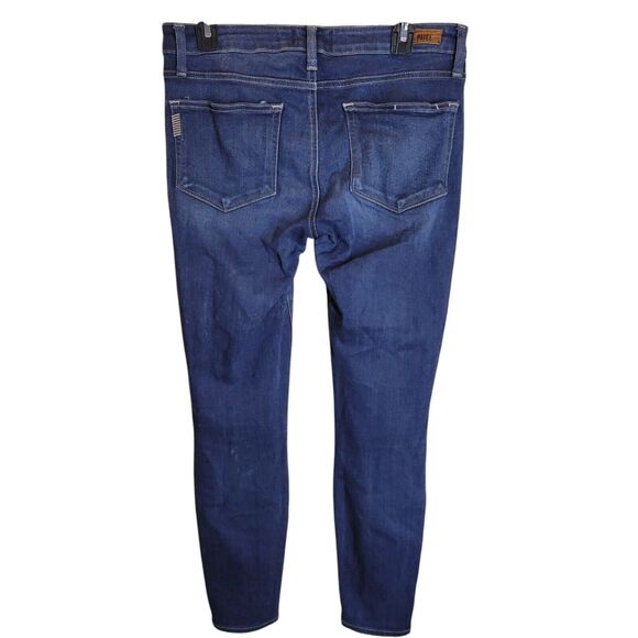 Paige Womens Size 30 Blue Solid Ankle Skinny Jeans - Picture 11 of 11